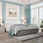 Спальня модульная Монако ясень белый/F12 экокожа