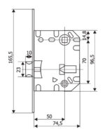 Защелка сантехническая Ренц INLB 2070 AB 2
