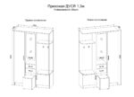 Дуся Прихожая 1.3 Цвет:Дуб бунратти/Белый 2