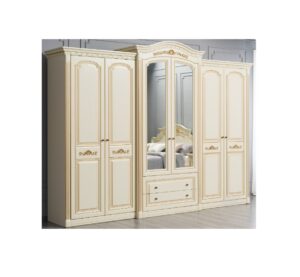 Деметра Шкаф 6-ти дверный Слоновая кость 1