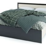 Спальня ГАРМОНИЯ кровать 1,4х2000 КР 602. Цвет: венге/дуб Белфорт 1