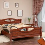 Кровать Елена-4 1600 Цвет:Орех 1