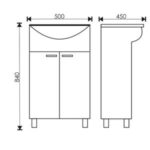 Тумба Slim 50  в разборе 2