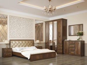 Спальня модульная Габриэлла (дуб кальяри/дуб коньяк) 1